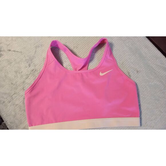 NIKE DRI-FIT XL Pink RACER BACK SPORTS BRA - Picture 1 of 4